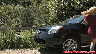 Bound Sub Teased By Black Master Outdoors