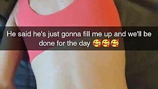 real snapchat fuck compilation features cheating cumslut wife begging for multiple creampies from richelle rose