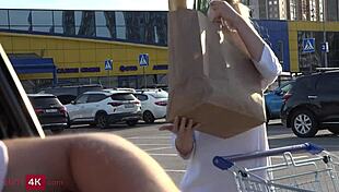 skinny blonde feels every inch as she rides her driver passionately on the desk, craving that deep cumshot in her shaved pussy