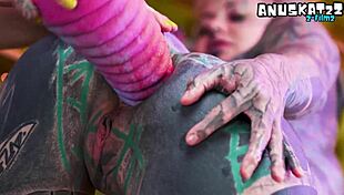 Alt girls getting wild with intense toys and having fun with their asses 😈