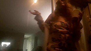 dulcemendra aka ginger paris shows boobs outside in voyeur pov