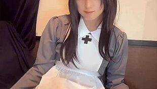 Beautiful Japanese Ladyboy Crossdresses And Masturbates Quietly
