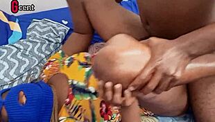 Step-sister screams with wet pussy alone at home 😱