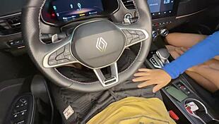 Filling Latina Pornstar's Big Ass with Cum in the Car POV