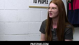 redhead shoplifter jane rogers fucks lp officer jovan jordan to escape