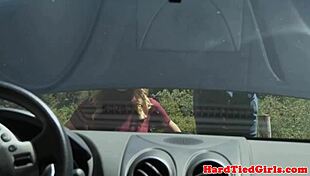 Bound Sub Teased By Black Master Outdoors