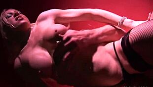 One hard shaft satisfies both kinky girls with blowjob and anal.