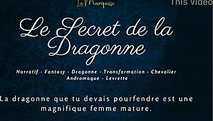 Discover the dragoness's secret in this french furry sex story. Featuring monsters and european elements