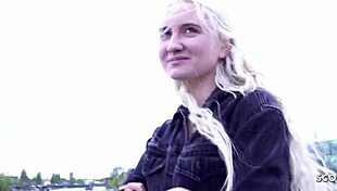 German Scout Picks Up Skinny Blonde Teen Daruma Rai For Rough Casting Fuck In Berlin!