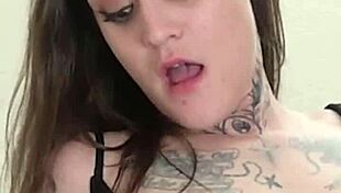 sarafina tries on modeling samples in the bedroom