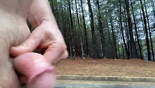 Clitlicker662 Flashes Naked Cock in Public Street Muff Diving