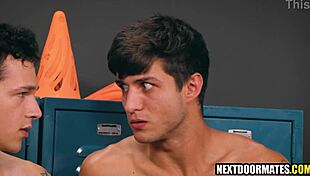 hot guys suck and fuck coachs bbc in the lockerroom, i was so old and young