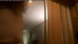 dulcemendra aka ginger paris shows boobs outside in voyeur pov