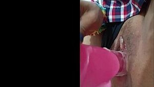 Insert Pink Dildo Deep!