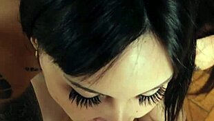 this amateur latina with fake tits just sucked and fucked that big cock until he gave her a massive facial cumshot