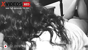 housewife in housecoat sucks cock on couch spreading ass