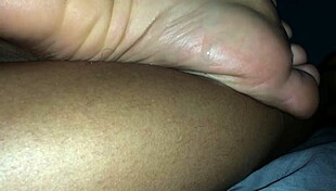 Sweet Morning Footjob with Intriguing Touches