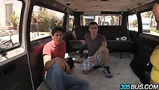 Blonde Hottie Engages In Public Encounter For Cash On The Bus