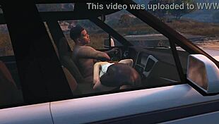 gta 5 franklin gets a hooker service in the car