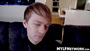 Ivy Lebelle worries about stepson's black eyes, teaches him manhood with hardcore fucking