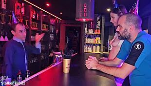 New Year Live Shoot In Club Alice Maze Gets Dped By Boyfriend And Barman In Front Of Public