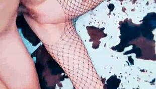 Mature submissive in stockings and lingerie gets anal POV.