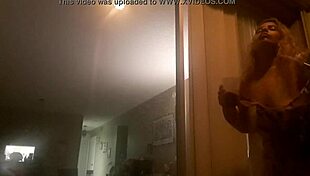 dulcemendra aka ginger paris shows boobs outside in voyeur pov