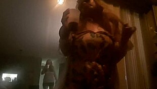 dulcemendra aka ginger paris shows boobs outside in voyeur pov