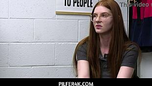 redhead shoplifter jane rogers fucks lp officer jovan jordan to escape