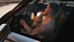 gta 5 franklin gets a hooker service in the car