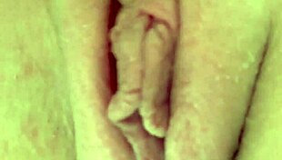 Cute blonde masturbates after bath