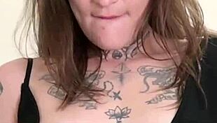 sarafina tries on modeling samples in the bedroom