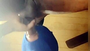 Horny ex-girlfriend rips clothes for intense blowjob and fucking