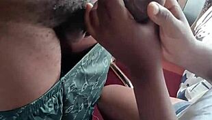 Hot Ebony Plays With Cock!