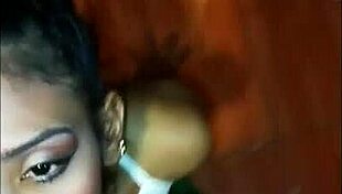 Ebony Woman Tries On Sexy Clothes And Poses Fully On Red