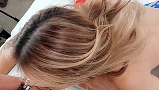 my asian girlfriend surprised me with a big ass blonde for our threesome