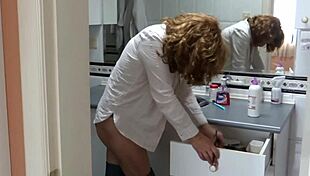 Beautiful Stepmother Pleases Me With Masturbation And Cum In Pussy