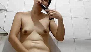 Asian milf doing her dildo solo for daddy part 4