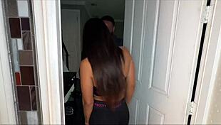 Latina gets sexy massage from BBC