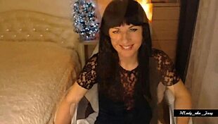 Hey, check out how Mlady Jessy puts a spell on me with her lingerie striptease and fingering in this slideshow.