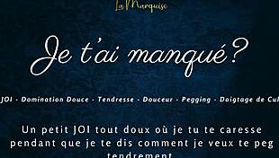 in this french joi, girl gives jerk off instructions while pegging guy