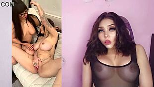 Karely Ruiz was getting horny and ended up creampie fucking her friend Robertita in a wild Latina teen session.