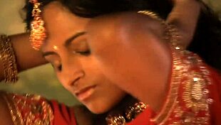 brunette lady dances and seduces her lover softly