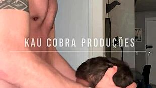 locrios rides kau cobra's 25cm cock with deepthroat and anal