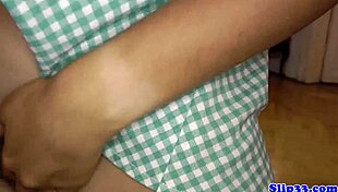 pov teen sucks lucky senior's cock in closeup, bent over for doggystyle