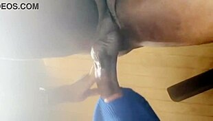 Horny ex-girlfriend rips clothes for intense blowjob and fucking