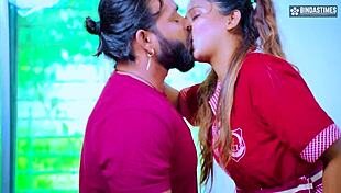 Desi cute schoolgirl's first time with body builder boyfriend