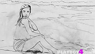 sexy milf lilii intriguingly poses outdoor, ripping clothes to show small tits naked