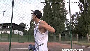 Twink Gives Intense Handjob Punch