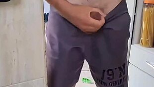 Stepmom Catches Me Masturbating In Kitchen And Sucks Anyway.